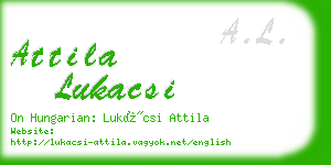 attila lukacsi business card